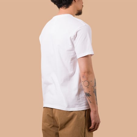 image flâneurs GOOD ON / Short Sleeve Crew T-Shirt white de dos