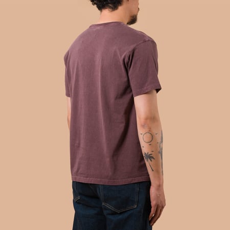image flâneurs GOOD ON / Short Sleeve Crew T-Shirt P-Bordeaux dos