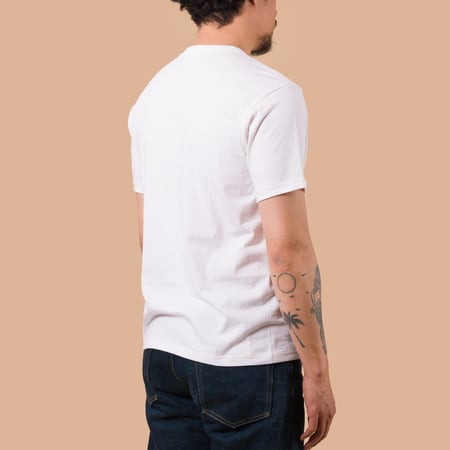 image flâneurs WHITESVILLE / 2-Pack Tubular T-Shirt White de dos