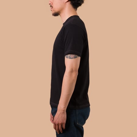 image flâneurs WHITESVILLE / 2-Pack Tubular T-Shirt Black de profil