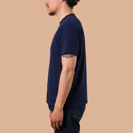 image flâneurs WHITESVILLE / 2-Pack Tubular T-Shirt Navy de profil