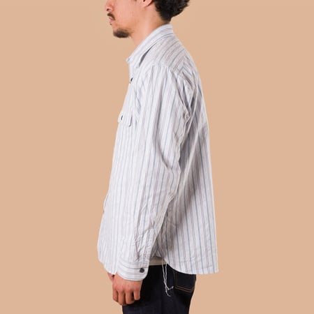 "Fiction Romance" 6oz Indigo Stripe Work Shirt