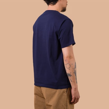 image flâneurs GOOD ON / S/S Heavy Crew Tee Navy de dos