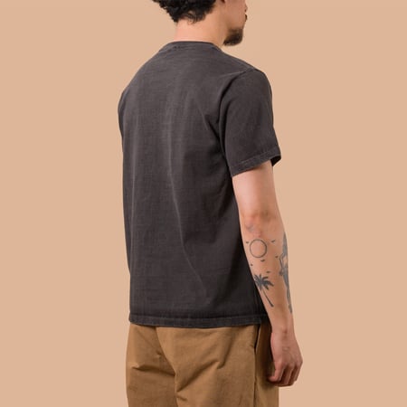 Image-Flaneurs_GOOD ON / S/S Heavy Crew Tee P-Black-de-dos