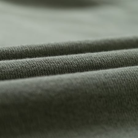 image flâneurs MOONCASTLE / Ice Cotton Poloneck Olive détail matière