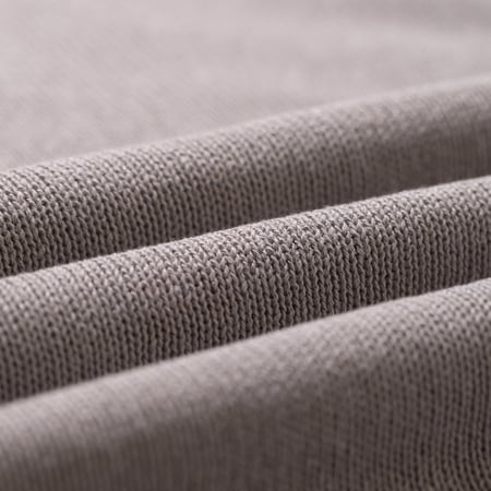 image flâneurs MOONCASTLE / Paper Silk Crewneck Light Gray détail matière