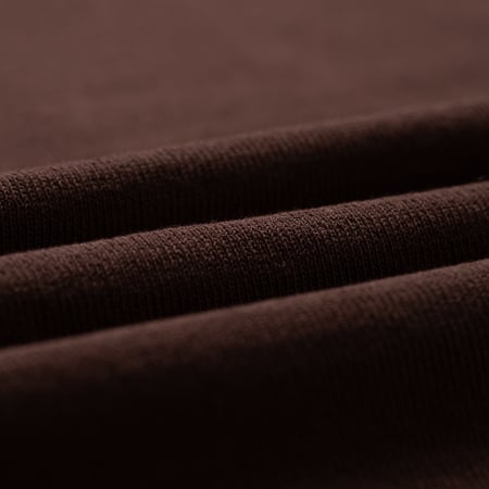 image flâneurs MOONCASTLE / Ice Cotton Relax Crewneck Brown détail matière