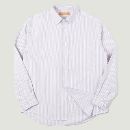 OG Stripe Oversized Shirt Grey 	Chemises