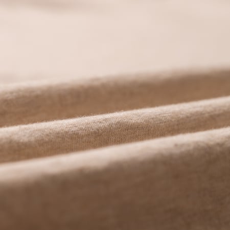 image-Flâneurs BATONER / Light Meriyasu T-Shirt Heather Beige détail matière