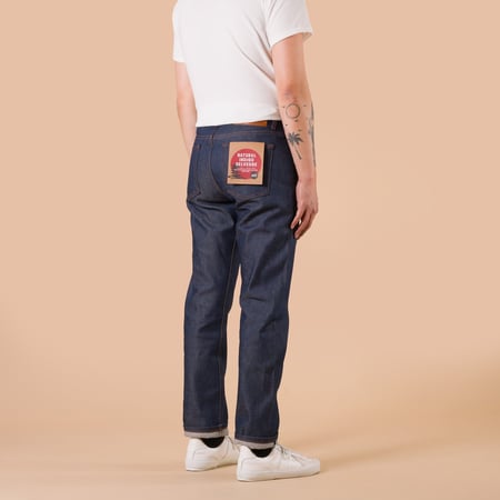 flâneurs NAKED & FAMOUS WeirdGuy Natural Indigo Selvedge porté de dos