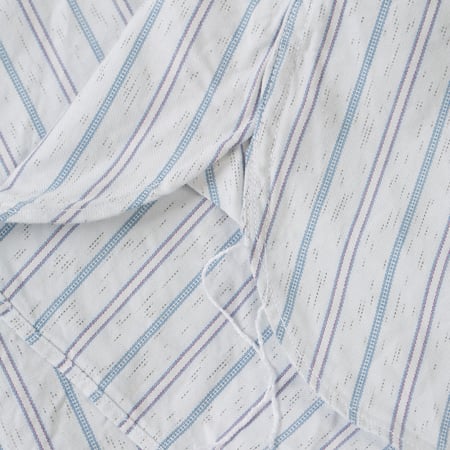 détails flaneurs SUGAR CANE Fiction Romance 6oz Indigo Stripe Work Shirt (3)