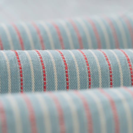 Long Sleeve Dobby Stripe Work Shirt Blue