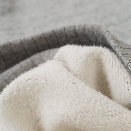 détail flaneurs WHITESVILLE Heavy Loopwheel Sweatshirt Heather Gray (1)