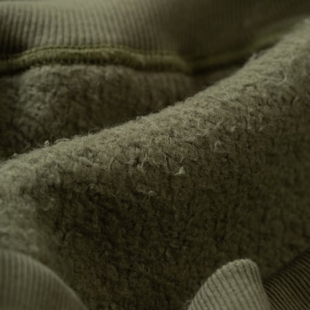 détails flaneurs WAREHOUSE & CO.  Lot. 450 Two Needle Hooded Sweatshirt OD Green (1)