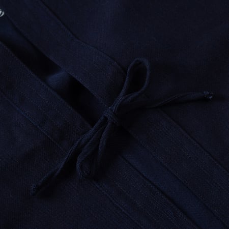détails NAKED & FAMOUS  Kimono Shirt Maekake Dobby Indigo (3)
