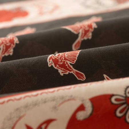 détail flaneurs ONE EAR BRAND Cardinal Bandana Sumi (2)