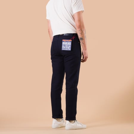 image flâneurs NAKED & FAMOUS / WeirdGuy Maekake Dobby Indigo dos