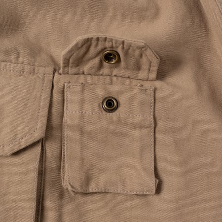 image flâneurs FRIZMWORKS / Back Satin Essential Fatigue Shorts Beige détail 2