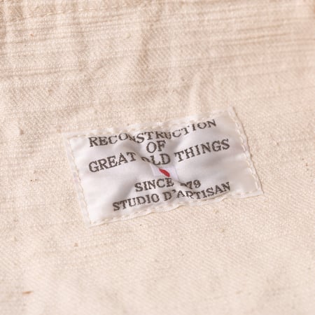 image flâneurs STUDIO D'ARTISAN / SD-4101E 15oz GL3 Selvedge Denim Type I Jacket Ecru détail étiquette