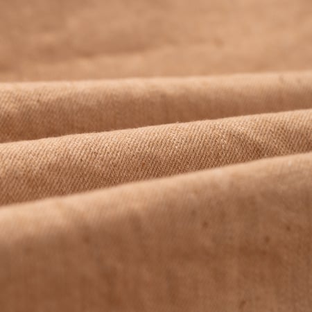 image flâneurs STUDIO D'ARTISAN / 5740 Fox Cotton Work Shirt Brown détail matière