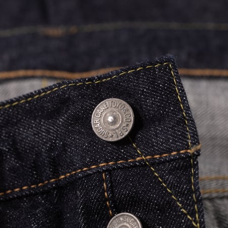 Image Flâneurs SUGAR CANE / 12oz Denim 1947 Model Type-III Slim Straight détail bouton