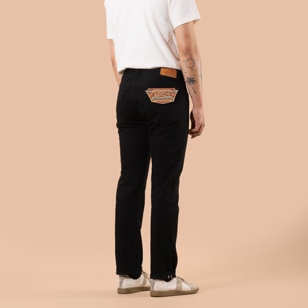 image flâneurs SUGAR CANE / 13oz Black Denim Type-III Slim Fit de dos