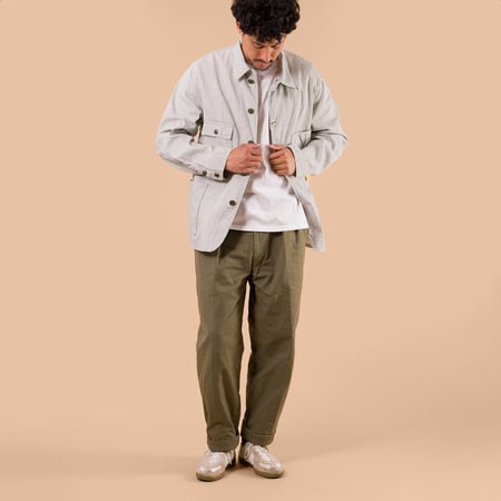 "Fiction Romance" 8oz Indigo Stripe Work Coat