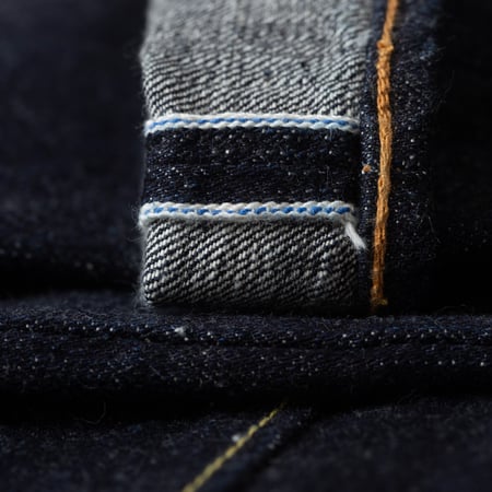 détail selvedge ID flaneurs Pure Blue Japan jeans 14oz Selvedge Denim