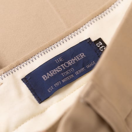 Image flâneurs BARNSTORMER / 1952UC Flat Front Chino Beige détail 2