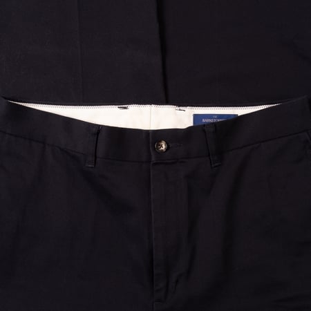 Image flâneurs  BARNSTORMER / 1952UC Flat Front Chino Navy détail 1