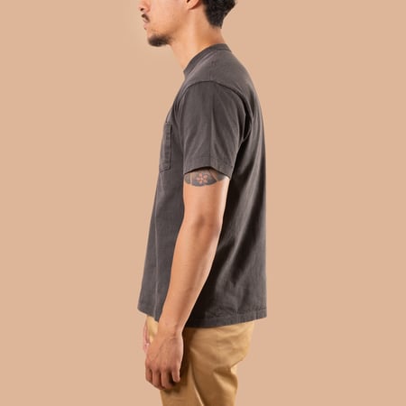 "SURE MFG" 7.5oz Pocket Short Sleeve Tee Black