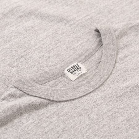 7.7oz Fallen Cotton S/S Tee Heather Grey
