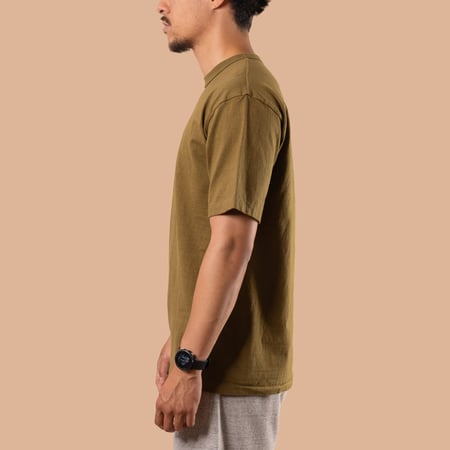 7.7oz Fallen Cotton S/S Tee Khaki