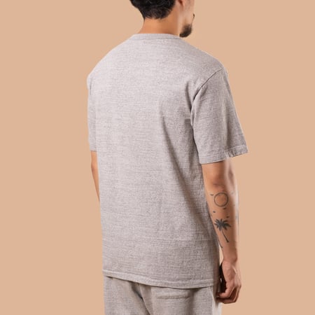 7.7oz Fallen Cotton S/S Tee Heather Grey