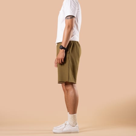 Sweat Short Pants Khaki