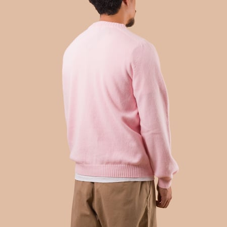 NITTO KNITWEAR X FLANEURS Pull Bedros Geelongora candy floss de dos