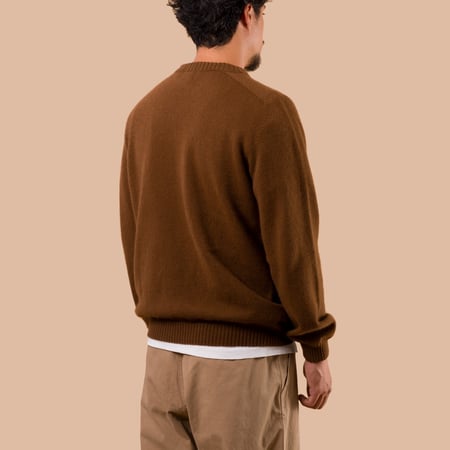 NITTO KNITWEAR X FLANEURS Pull Bedros Geelongora vicuna de dos