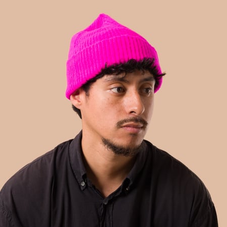 image flaneurs bonnet MACKIE Bonnet Barra Hat Neon Pink