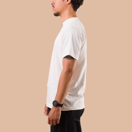 flaneurs DUBBLE WORKS Recycled Cotton 2Pack Tee Off White side