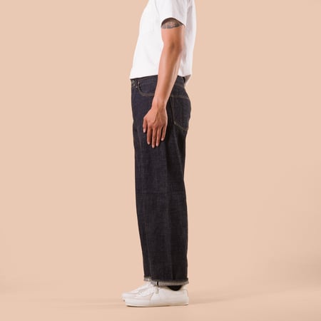 822-LS13.5 13.5oz Long Slab Denim Super Wide Tapered