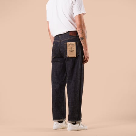 822-LS13.5 13.5oz Long Slab Denim Super Wide Tapered