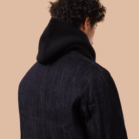 flaneurs MACKIE cagoule laine black back