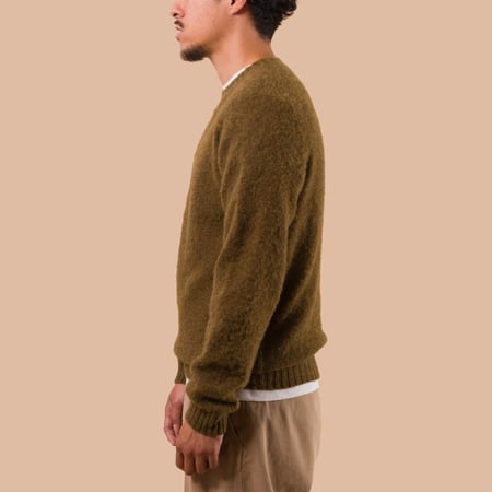 flaneurs pull HARLEY OF SCOTLAND Shaggy Crew Neck Moorland side