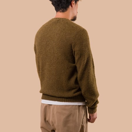 flaneurs pull HARLEY OF SCOTLAND Shaggy Crew Neck Moorland back