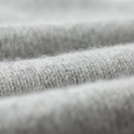 detail HARLEY OF SCOTLAND  Eton Supersoft Wool 3 Button Polo Neck Silver (1)