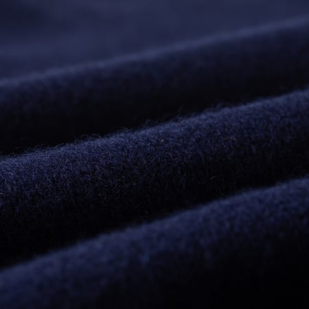 detail HARLEY OF SCOTLAND  Eton Supersoft Wool 3 Button Polo Neck Navy (1)