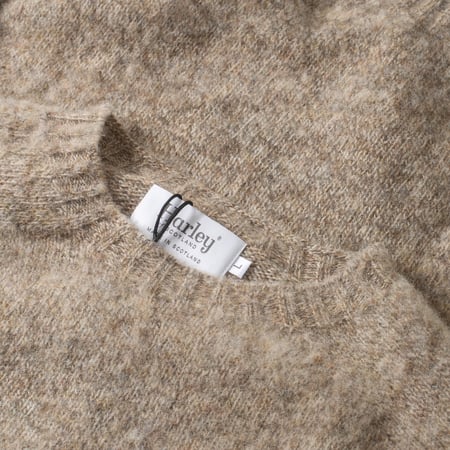 Shaggy Crew Neck Pebble