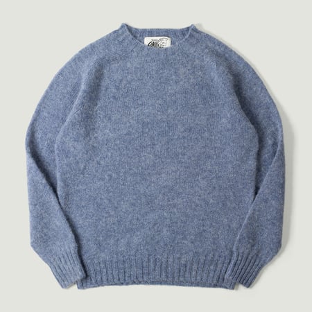 Shaggy Crew Neck Sweater Stonewash