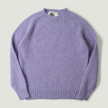 Shaggy Crew Neck Sweater Lavender