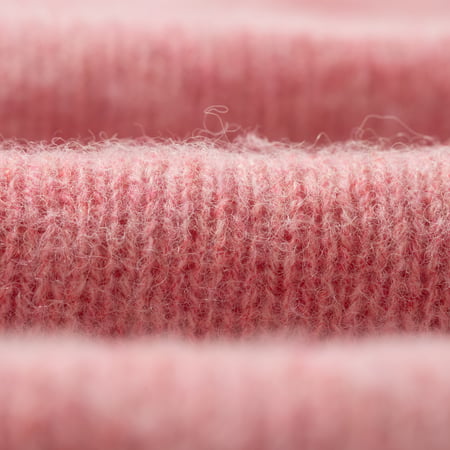 Shaggy Crew Neck Sweater Sea Pink
